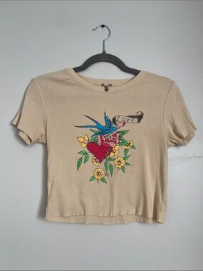 Vintage Cropped Graphic Tee